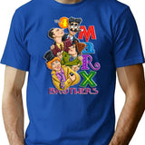 Funny Man Vintage Marx Brothers Retro Vintage T-Shirt - Blue
