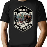 Funny Meals On Wheels T-Shirt - Sarcastic Humor Graphic Tee - Black