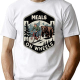 Funny Meals On Wheels T-Shirt - Sarcastic Humor Graphic Tee - White