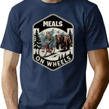 Funny Meals On Wheels T-Shirt - Sarcastic Humor Graphic Tee - Navy
