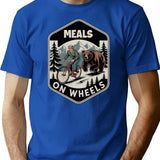 Funny Meals On Wheels T-Shirt - Sarcastic Humor Graphic Tee - Blue