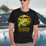 Funny Meme Florida Alligator Alcatraz Ice 2025 Black T-Shirt - Black