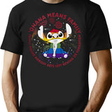 Funny Men Ohana Pride Circle Animals Vintage Photograp T-Shirt - Black