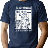 Funny Mormon Lds Book Of Mormon Missionary T-Shirt - Navy