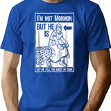 Funny Mormon Lds Book Of Mormon Missionary T-Shirt - Blue