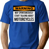 Funny Motorcycle T-Shirt - Sarcastic Humor Graphic Tee - Blue