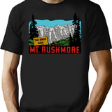 Funny Mt. Rushmore Backside Decal T-Shirt - Sarcastic Humor Graphic Tee - Black