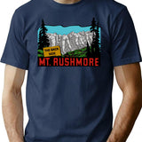 Funny Mt. Rushmore Backside Decal T-Shirt - Sarcastic Humor Graphic Tee - Navy
