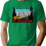 Funny Mt. Rushmore Backside Decal T-Shirt - Sarcastic Humor Graphic Tee - Green