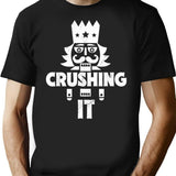 Funny Nutcracker Vintage Christmas Nutcracker Crushing It T-shirt - Black