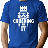 Funny Nutcracker Vintage Christmas Nutcracker Crushing It T-shirt - Blue