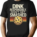 Funny Pickleball Vintage T-Shirt - Retro Graphic Casual Tee - Black