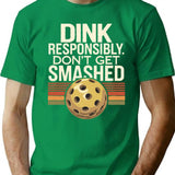 Funny Pickleball Vintage T-Shirt - Retro Graphic Casual Tee - Green