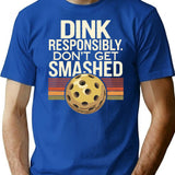 Funny Pickleball Vintage T-Shirt - Retro Graphic Casual Tee - Blue