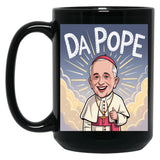 Funny Pope Da Pope Black Coffee Mug