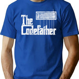Funny Programmer T Shirt The Codefather Funny Programming - Blue