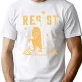 Funny Protest Against Tariffs Resist Penguin T-Shirt - White