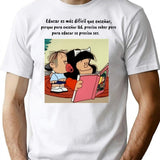 Funny Quotes In Spanish With Mafalda T-Shirt - White