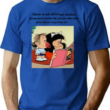 Funny Quotes In Spanish With Mafalda T-Shirt - Blue