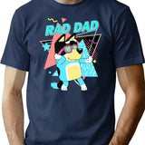 Funny Rad Dad Fathers Day Cool Dad T-Shirt - Navy