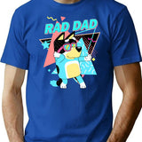 Funny Rad Dad Fathers Day Cool Dad T-Shirt - Blue