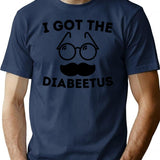 Funny Retro I Got The Diabeetus Diabetes Type 1 2 Awareness T-Shirt - Navy