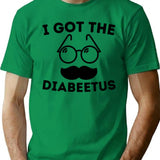 Funny Retro I Got The Diabeetus Diabetes Type 1 2 Awareness T-Shirt - Green