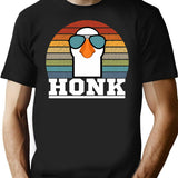 Funny Retro Pilot Goose T-Shirt - Sarcastic Humor Graphic Tee - Black