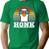 Funny Retro Pilot Goose T-Shirt - Sarcastic Humor Graphic Tee - Green