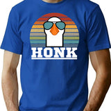 Funny Retro Pilot Goose T-Shirt - Sarcastic Humor Graphic Tee - Blue
