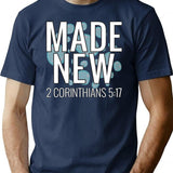 Funny Retro Vintage Baptism T-Shirt - Retro Graphic Casual Tee - Navy