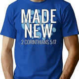 Funny Retro Vintage Baptism T-Shirt - Retro Graphic Casual Tee - Blue