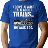Funny Retro Vintage Railroad Engineer (1) T-Shirt - Blue