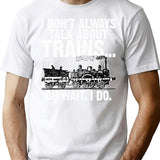 Funny Retro Vintage Railroad Engineer T-Shirt - Retro Graphic Casual Tee - White