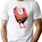 Funny Rufus Thomas Mens Womens Funky Chicken T-Shirt - White