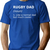 Funny Rugby Dad T Perfect Rugby T-Shirt - Blue