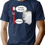Funny Sayings - I Hate My Job T-Shirt - Navy
