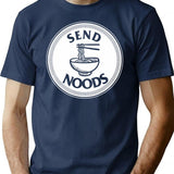 Funny Send Noods - Funny Nudesnoodle Parody Vintage T-Shirt - Navy