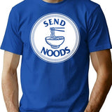 Funny Send Noods - Funny Nudesnoodle Parody Vintage T-Shirt - Blue