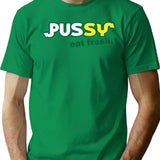 Funny Shirt - Eat Fresh T-Shirt - Sarcastic Humor Graphic Tee - Green