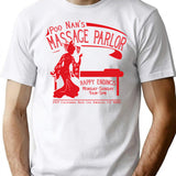 Funny Shirt - Happy Endings T-Shirt - Sarcastic Humor Graphic Tee - White