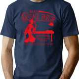 Funny Shirt - Happy Endings T-Shirt - Sarcastic Humor Graphic Tee - Navy