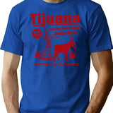 Funny Shirt - Tijuana Donkey Show T-Shirt - Blue