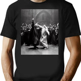 Funny Shirt Wizards Dancing Tshirt Vintage Fantasy Rave Party T Shirt - Black