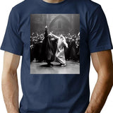 Funny Shirt Wizards Dancing Tshirt Vintage Fantasy Rave Party T Shirt - Navy