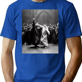 Funny Shirt Wizards Dancing Tshirt Vintage Fantasy Rave Party T Shirt - Blue
