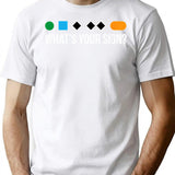 Funny Ski Skier Or Snowboard What's Your Sign Gift T-Shirt - White