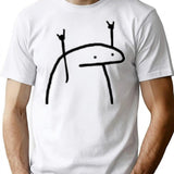 Funny Stickman T-Shirt - Sarcastic Humor Graphic Tee - White