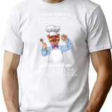 Funny Swedish Chef 2 T-Shirt - Sarcastic Humor Graphic Tee - White