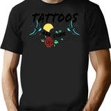 Funny Tattoos Are Stupid T-Shirt - Sarcastic Humor Graphic Tee - Black